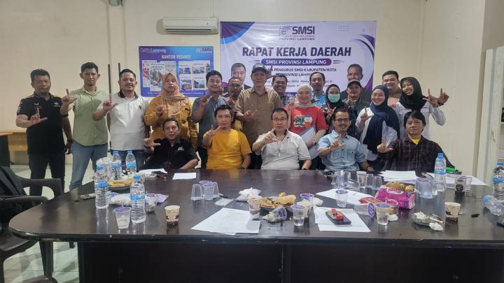 SMSI Lampung Gelar Rakor Penguatan Organisasi dan Kepengurusan